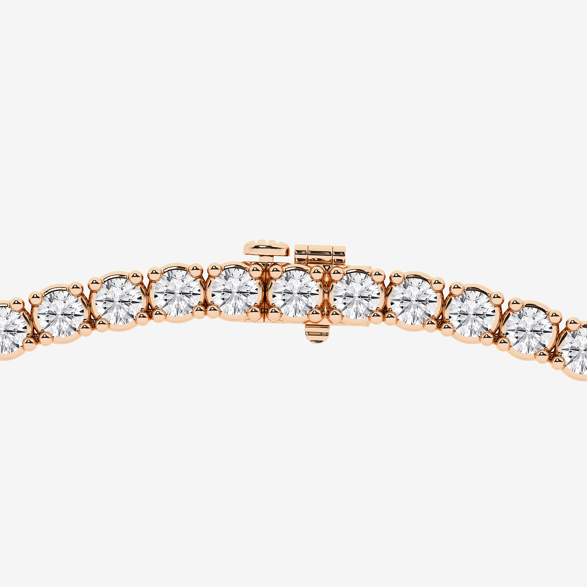 Additional Image 2 for  20 ctw Round Lab Grown Diamond Four Prong Graduated Tennis Necklace